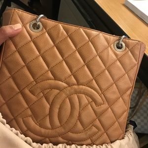 Chanel PST Tan Caviar (small tote)